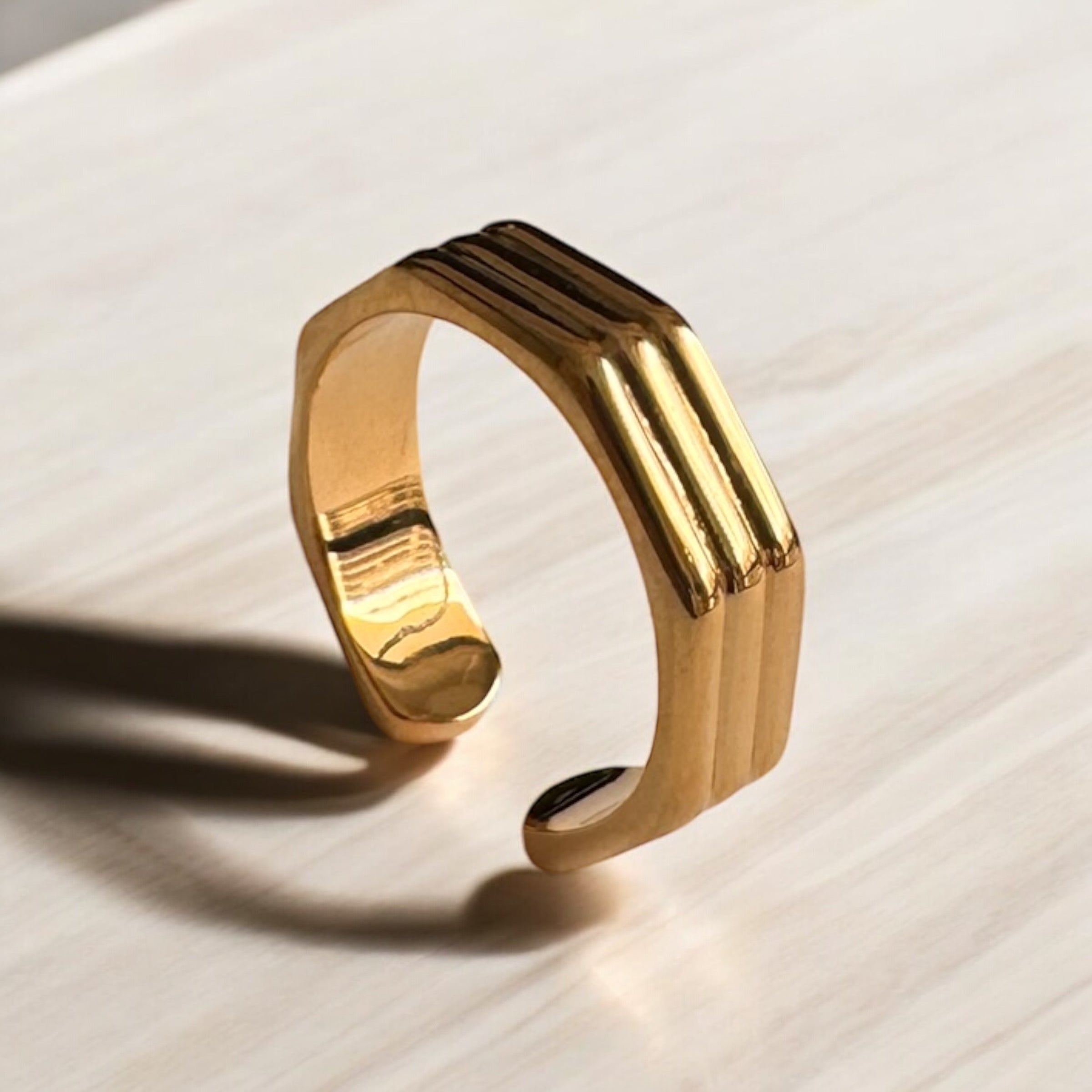 TRIO BAND TOE RING PAIR