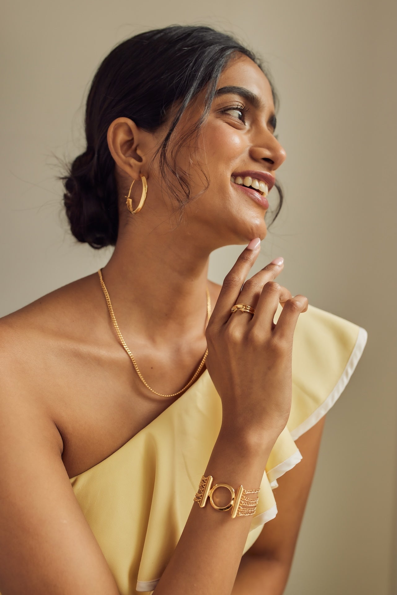 STUNNING SILVER HOOP EARRINGS WITH 18K GOLD MICRON POLISH